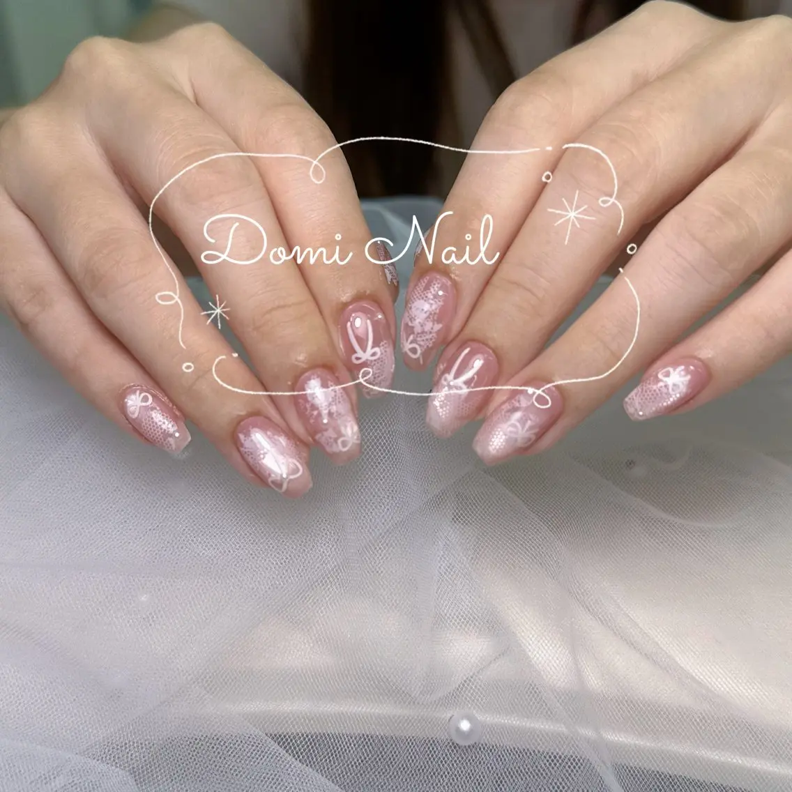 ネイル レース ハンドネイル Domi Nail Salonのネイルデザイン