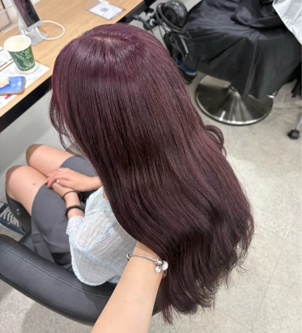 ロング ヘアカラー miku/ラベンダー 透明感カラー🪻❤︎のヘアスタイル