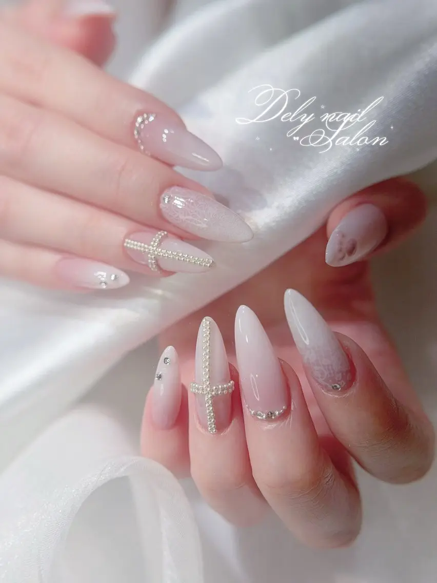 ネイル アートネイル 韓国ネイル ピンク ワンホンネイル ハンドネイル Dely Nailのネイルデザイン