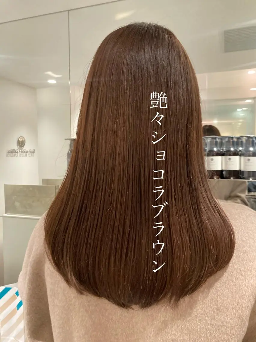 ⚠️学生限定クーポン❤️透明感ブリーチなし🦒💜ケアカラー➕3stepトリートメント➕コテ巻き仕上げの写真