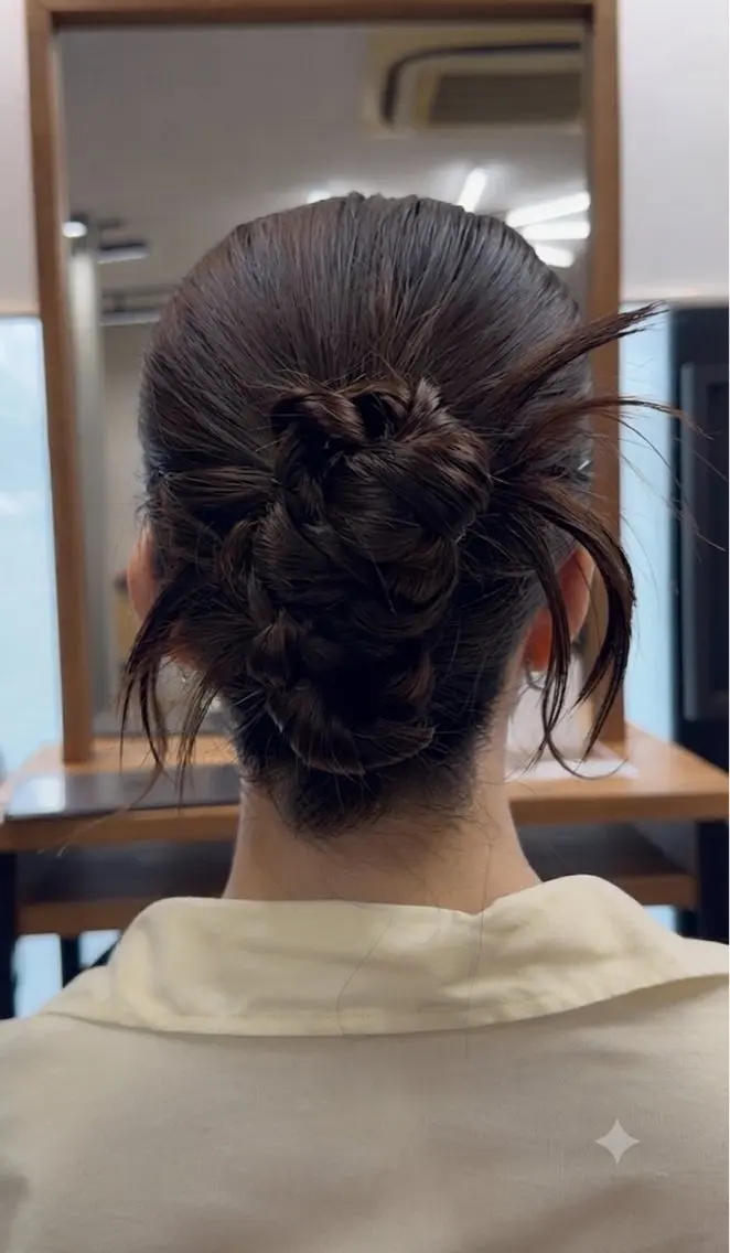 ヘアアレンジ 成人式 柏 康孝のヘアスタイル