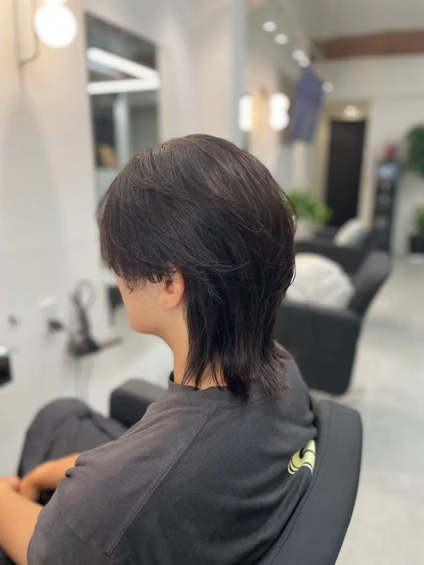 ミディアム メンズ 三津木正幸 透明感カラー髪質改善のヘアスタイル
