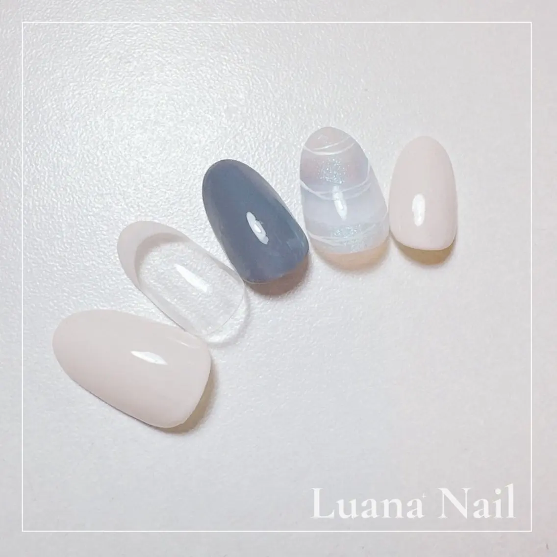 ネイル アートネイル シンプルネイル 完全個室ネイル サロンLuana +のネイルデザイン