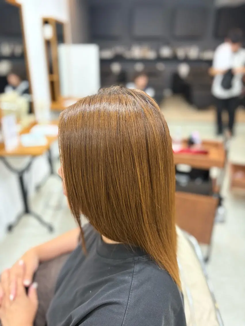 ロング 髪質改善 縮毛矯正 盛れ暖色デザイナー/ 髪質改善/Shionのヘアスタイル