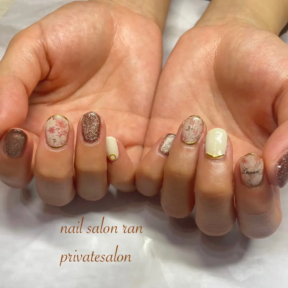 ネイル フラッシュネイル キラキラネイル nailsalon ranのネイルデザイン