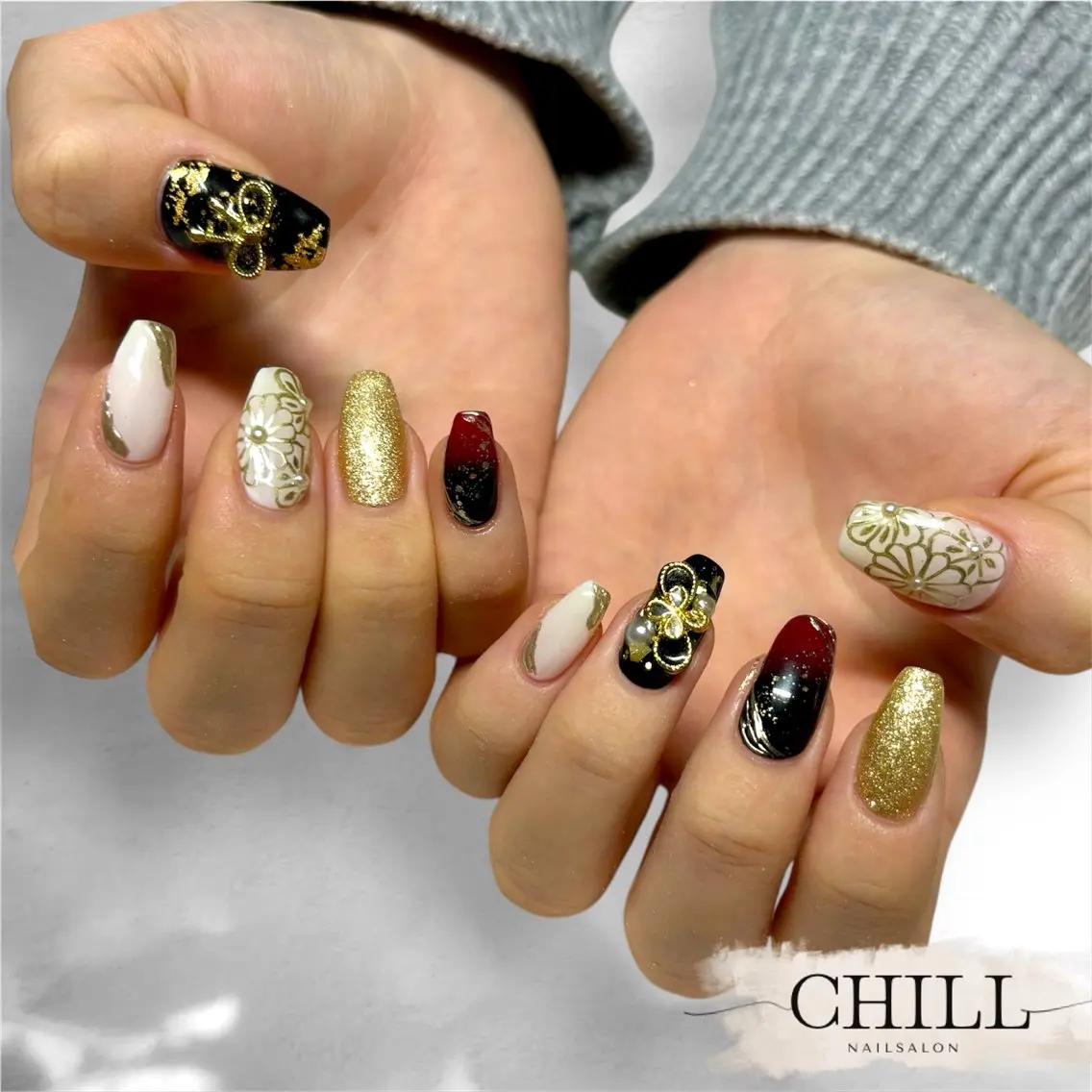 メンズ ネイル ハンドネイル NailSalon CHILLのネイルデザイン