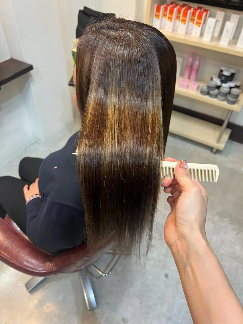ロング 髪質改善 吉岡 なみのヘアスタイル