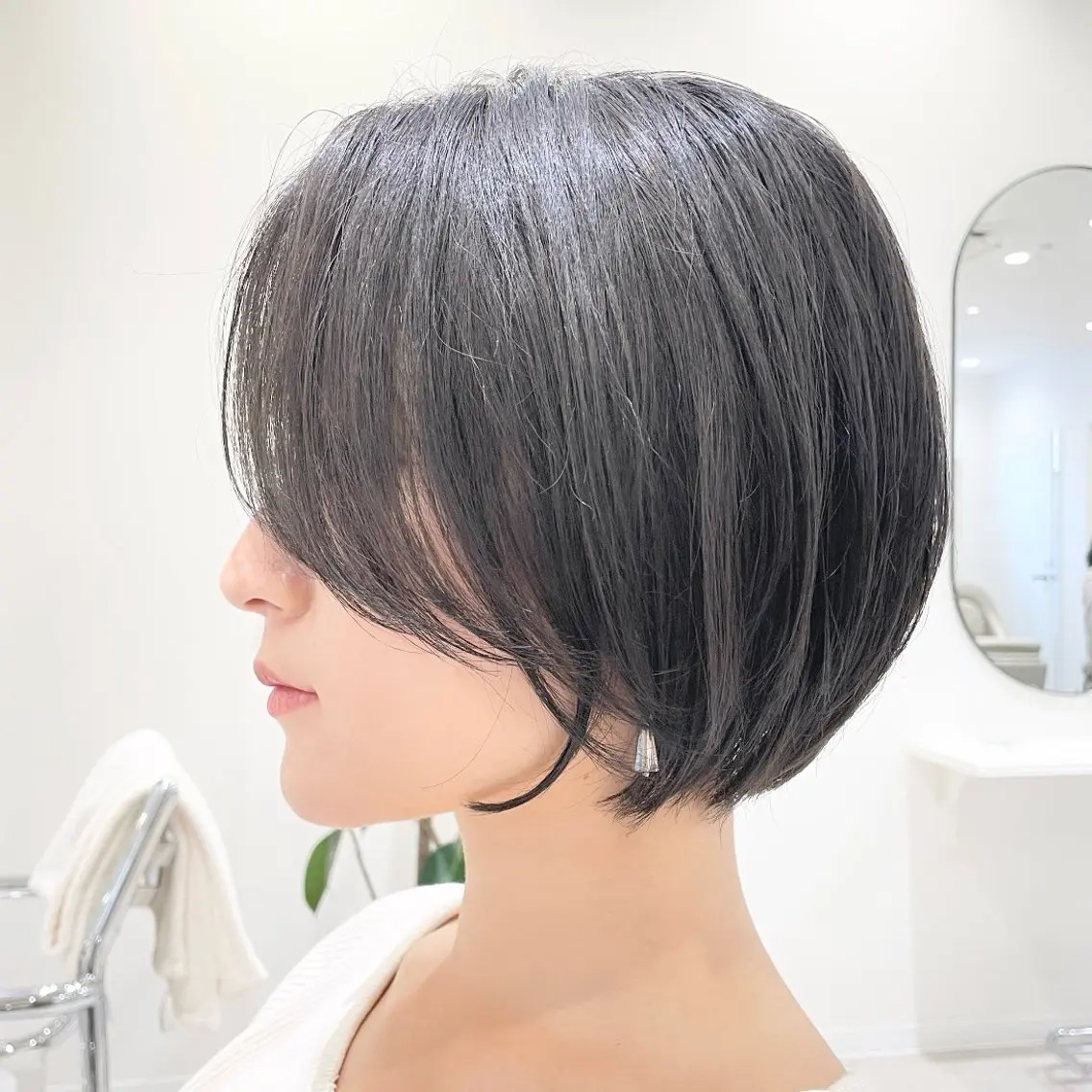 ショート カラー カット ヘアカラー 縮毛矯正 トリートメント 【渋谷】ボブ・ レイヤーボブ特化✂︎のヘアスタイル
