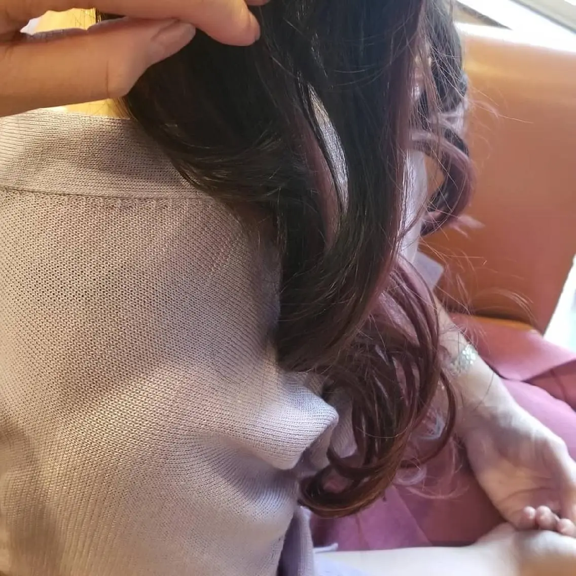 ロング カラー アディクシーカラー ブルーカラー インナーカラー 外国人風カラー トリートメント ヘアカラー spa hair ark 富井直美のヘアスタイル