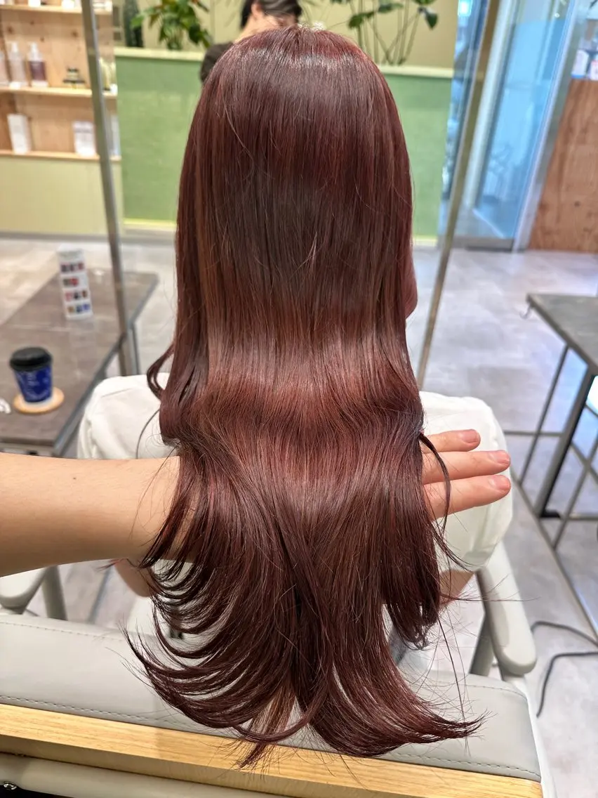 カラー カット ヘアカラー 渡辺奎斗/ ボブ レイヤーカットのヘアスタイル