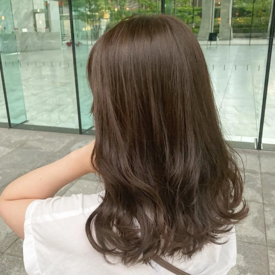 カラー グレージュ モカグレージュ カット ヘアカラー トリートメント 💖ブリーチなし透明 感💖ASAHIのヘアスタイル
