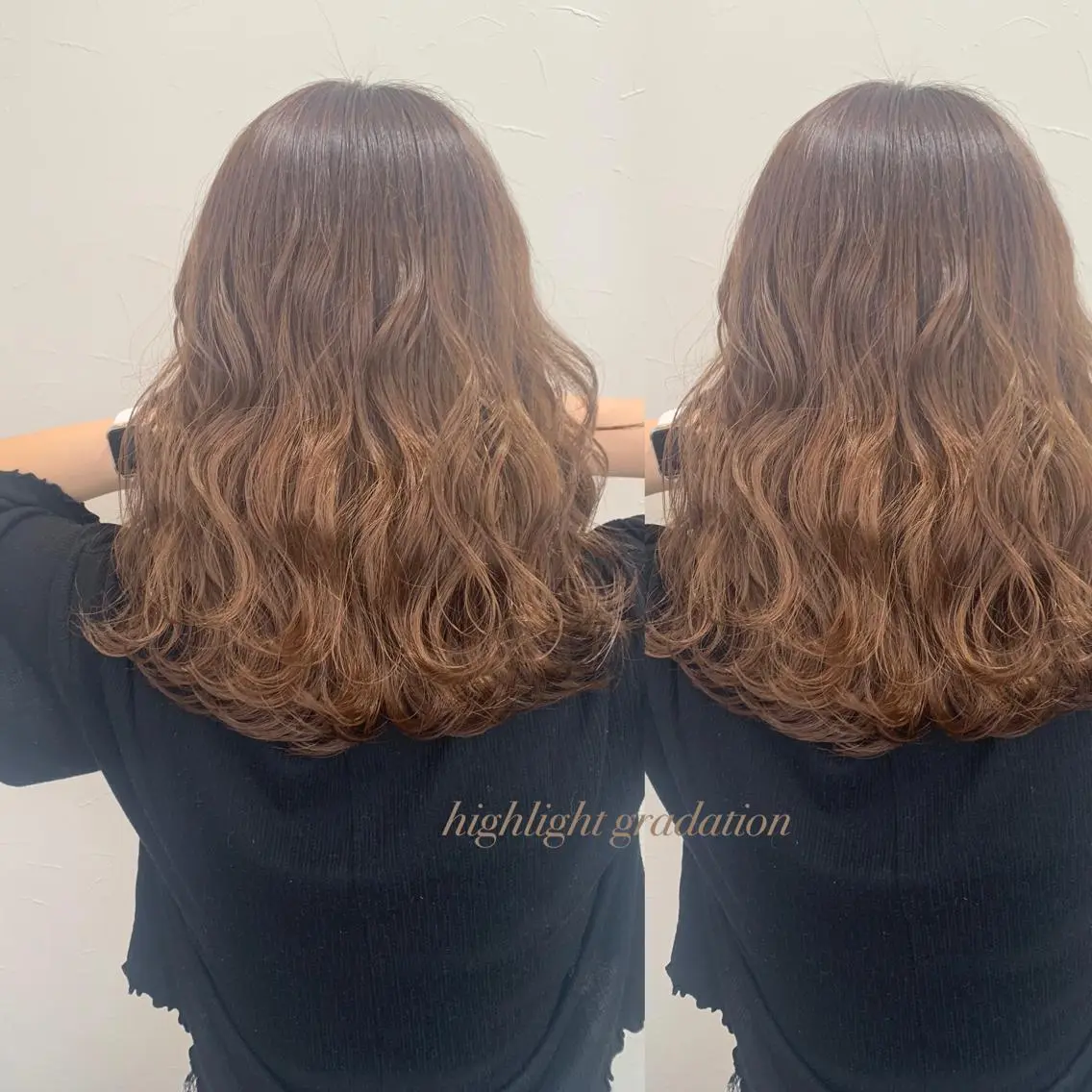 セミロング ハイライト カット 縮毛矯正 お悩み、似合わせ提案 将真のヘアスタイル