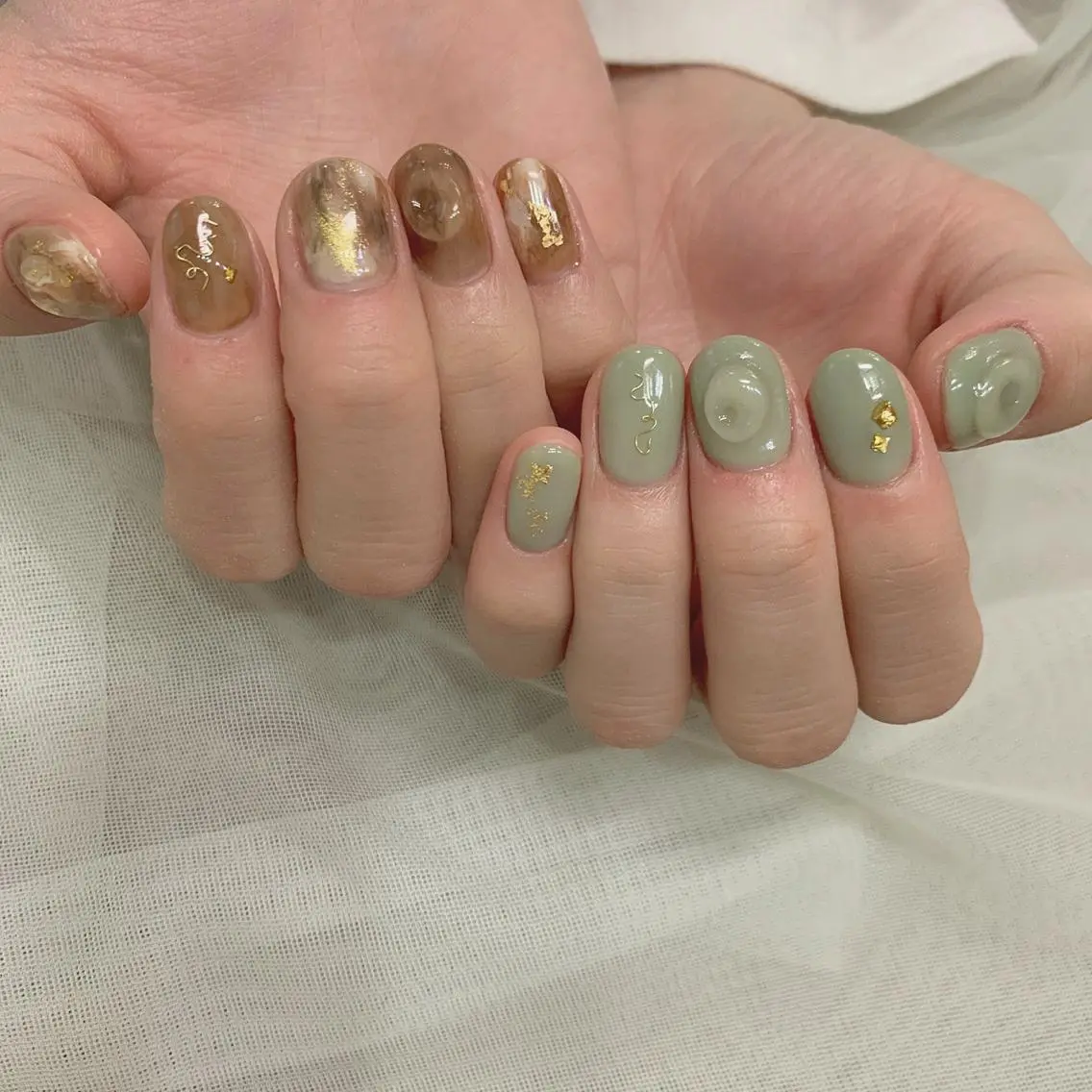 ネイル 新宿ニュアンスネイル makotoのネイルデザイン