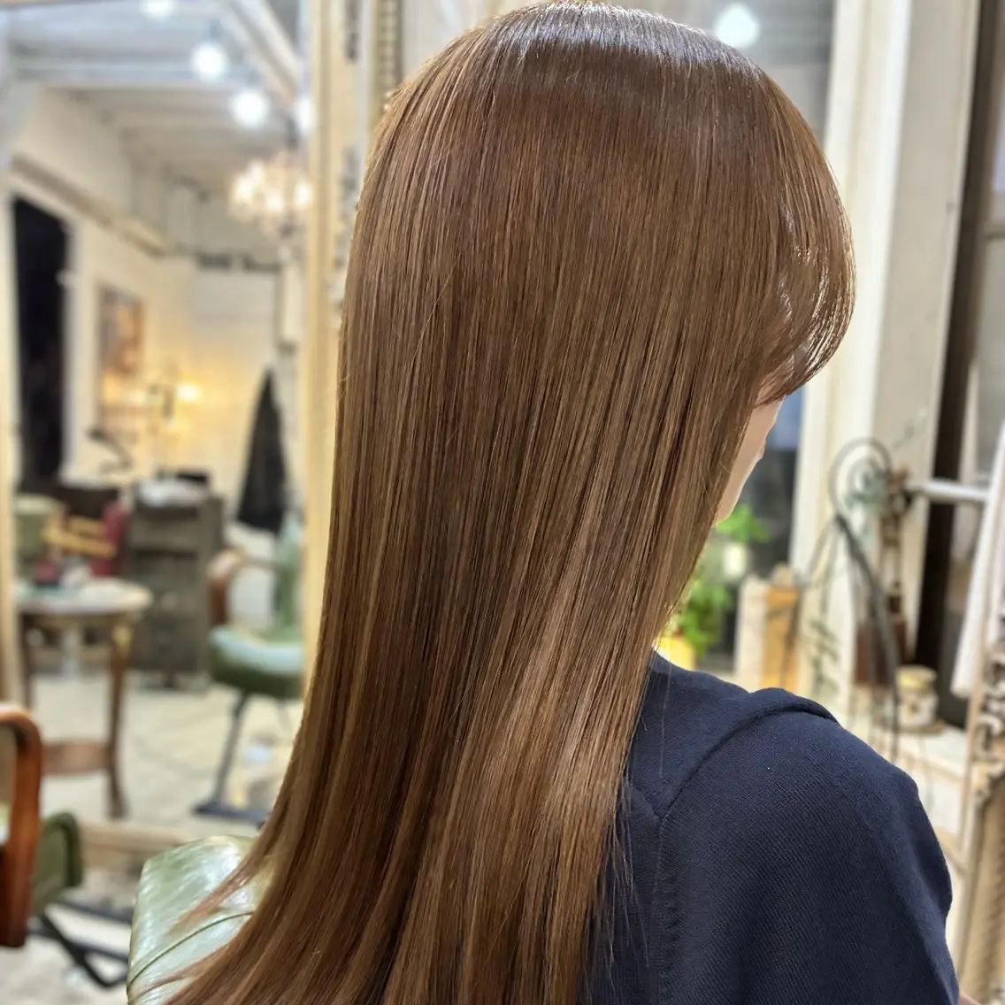 ロング ヘアカラー トリートメント ❤︎大人シック ベージュrihoのヘアスタイル
