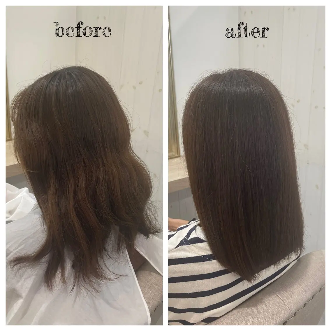 ミディアム カラー カット ヘアカラー トリートメント PutiLuca 浅川のヘアスタイル