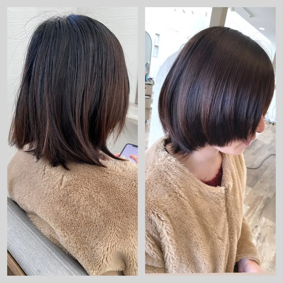 ショート ボブレイヤー ボブ 顔周りカット レイヤーカット 外ハネヘア 佐藤 沙也輝のヘアスタイル