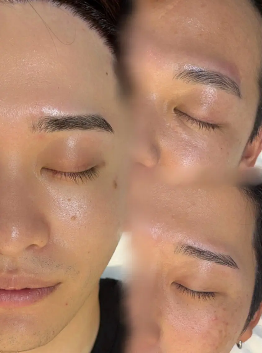 メンズ アイブロウ メンズパーマ メンズアイブロウ 眉毛ワックス脱毛 ワックス脱毛 眉カット その他(アイブロウ) メンズ眉毛/似合わせ /Natsuki🫧の眉毛・アイブロウイメージ