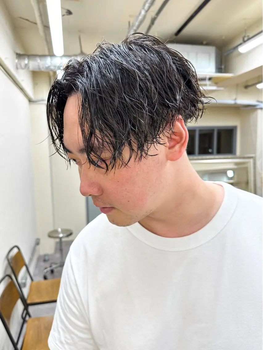 ショート パーマ メンズ メンズパーマ メンズ特化ryoのヘアスタイル