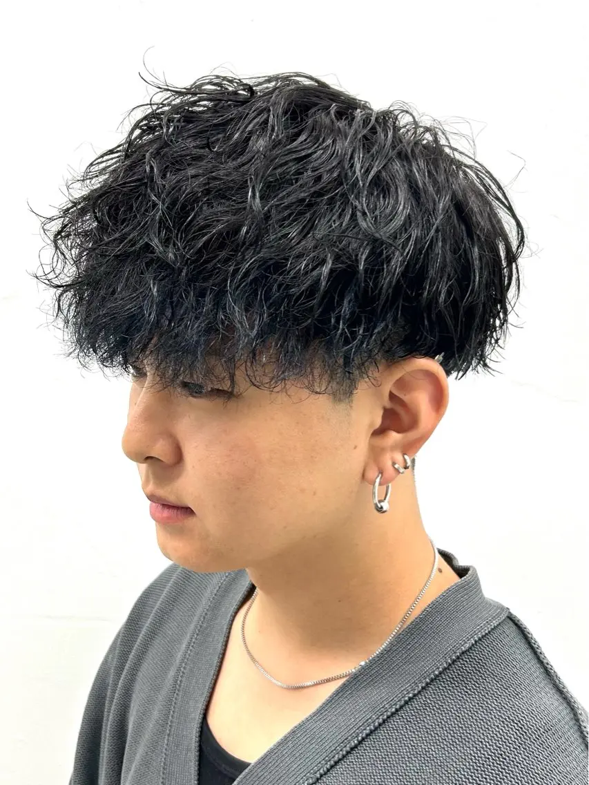 【再現性No.1👑】メンズカット+ツイストスパイラルパーマ/シャドウパーマ/フェザーパーマの写真
