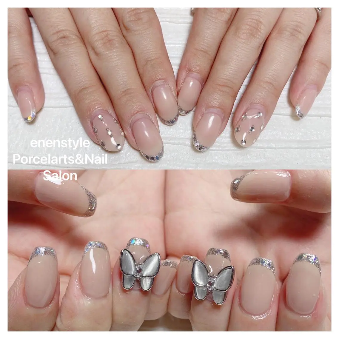 ミディアム ネイル ハンドネイル 🐾enen style 🐾のネイルデザイン