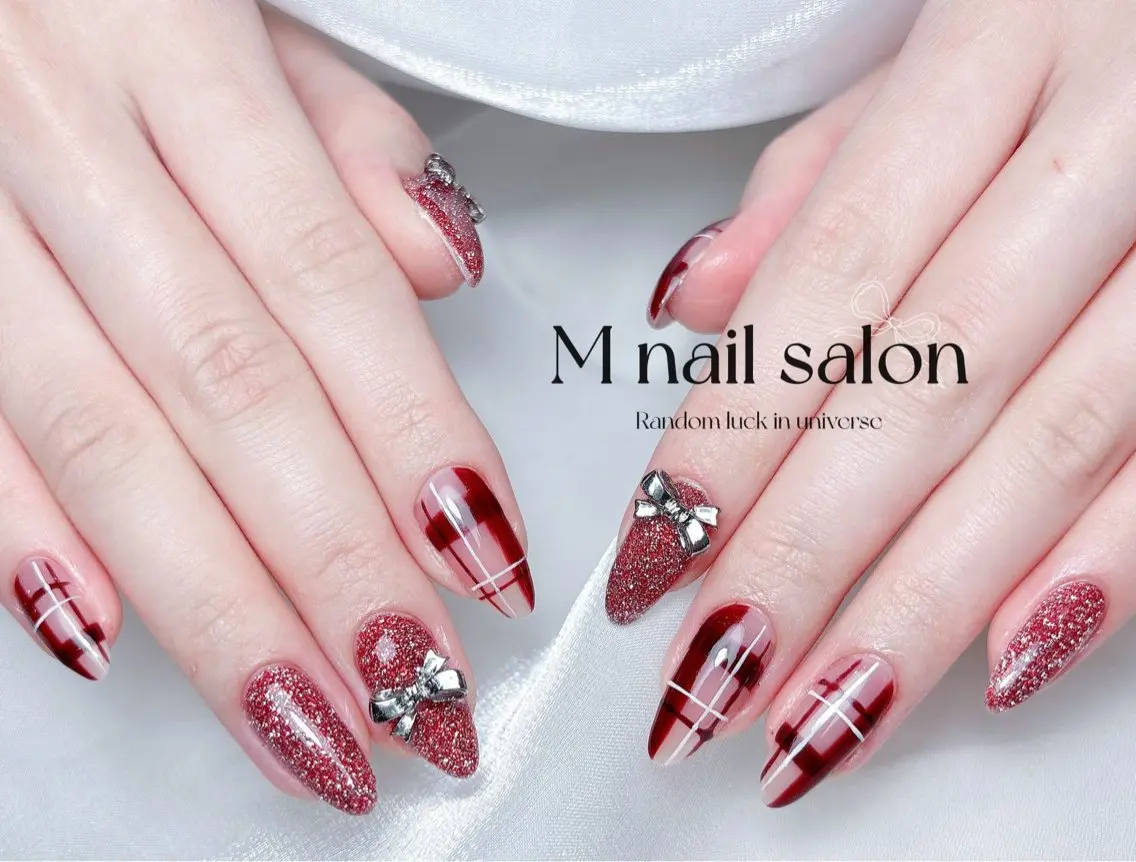 ネイル ハンドネイル M🌷nail 長さだし専門店のネイルデザイン