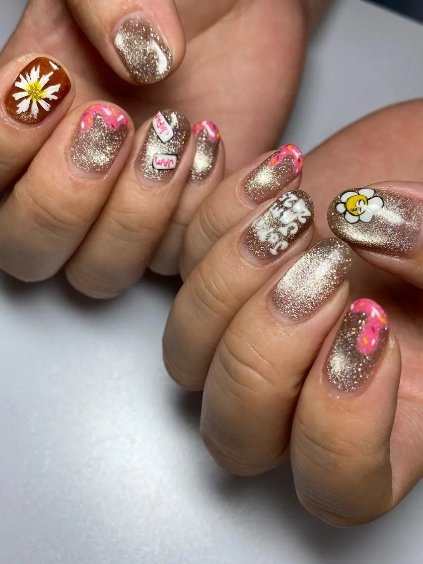 ネイル アートネイル マグネットネイル MIKA 🍊のネイルデザイン