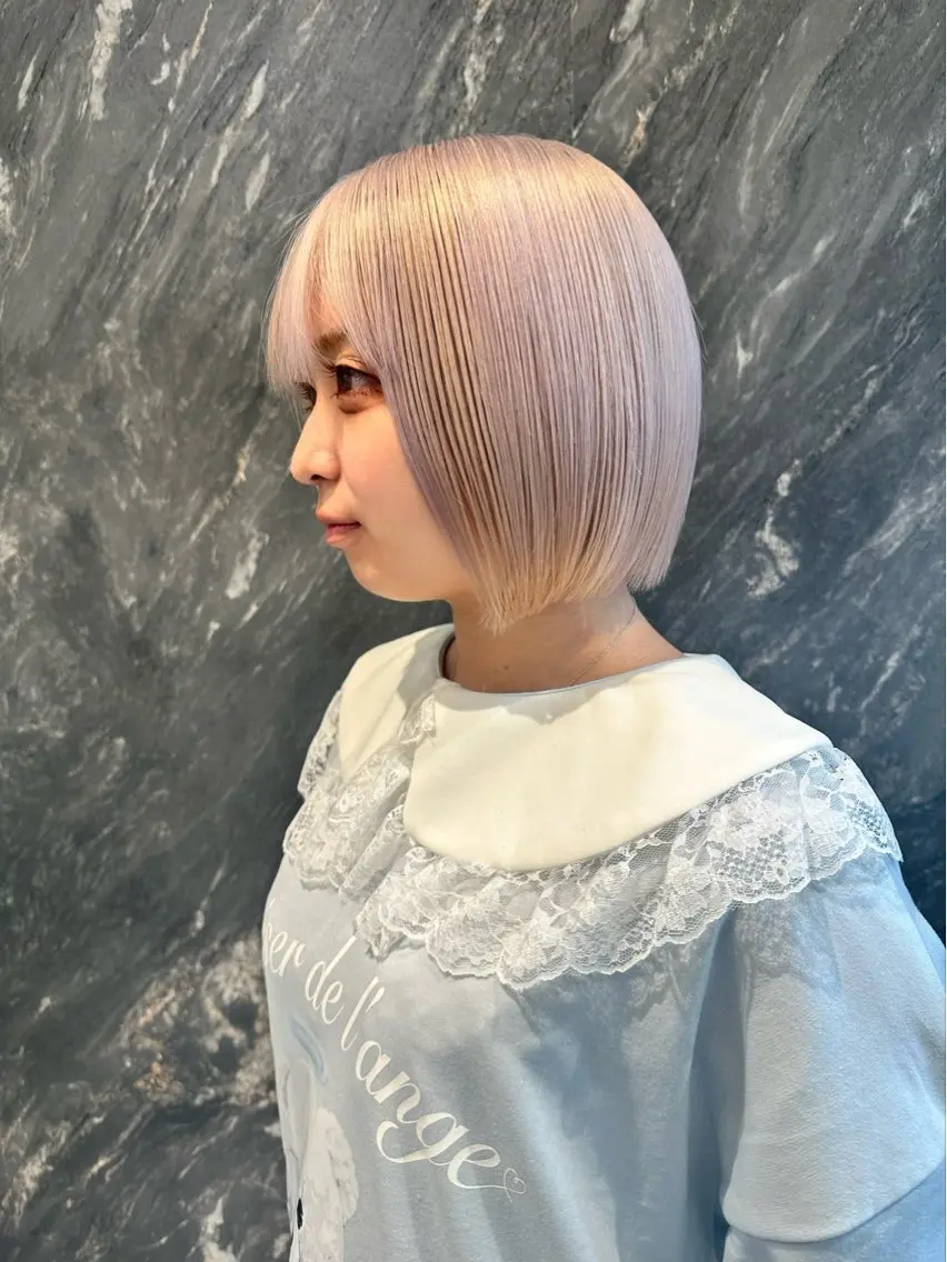 ショート カラー カット ヘアカラー トリートメント 🦋レイヤーカット ミドリカワ🦋のヘアスタイル