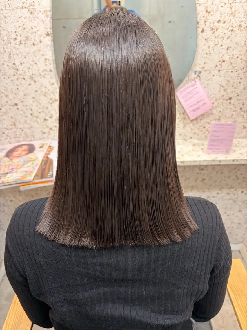ミディアム 縮毛矯正 縮毛矯正 [lani ] konatsuのヘアスタイル