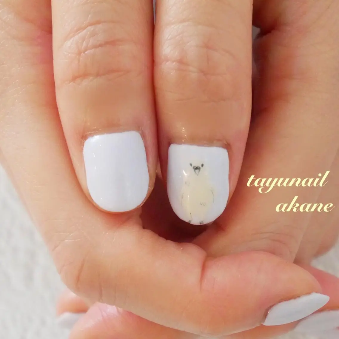 ネイル ブルー 持ち込み 春ネイル 冬ネイル ハンドネイル ネイルサロン 【たゆnail】のネイルデザイン