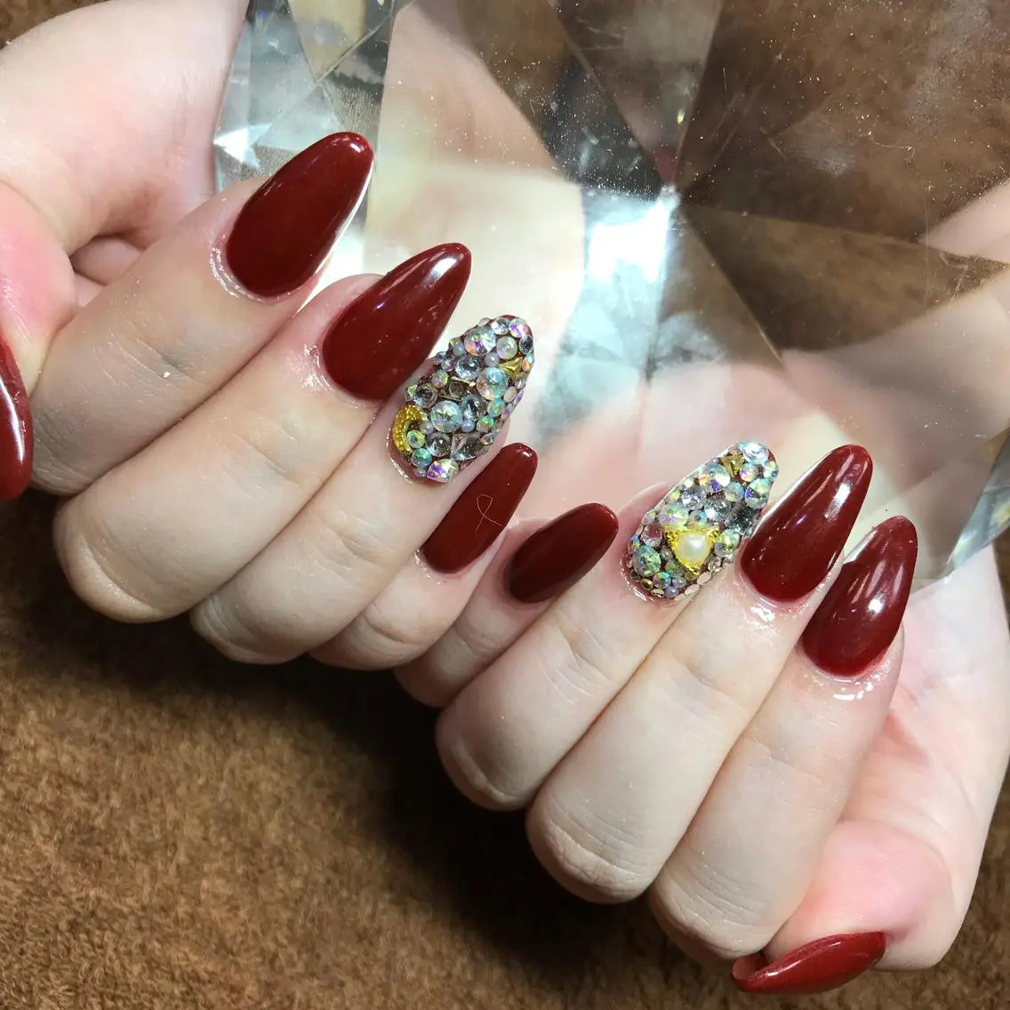 セミロング ネイル アートネイル ワンカラーネイル ハンドネイル 《LB》ラブリエ Nail&eyeのマツエク・マツパデザイン