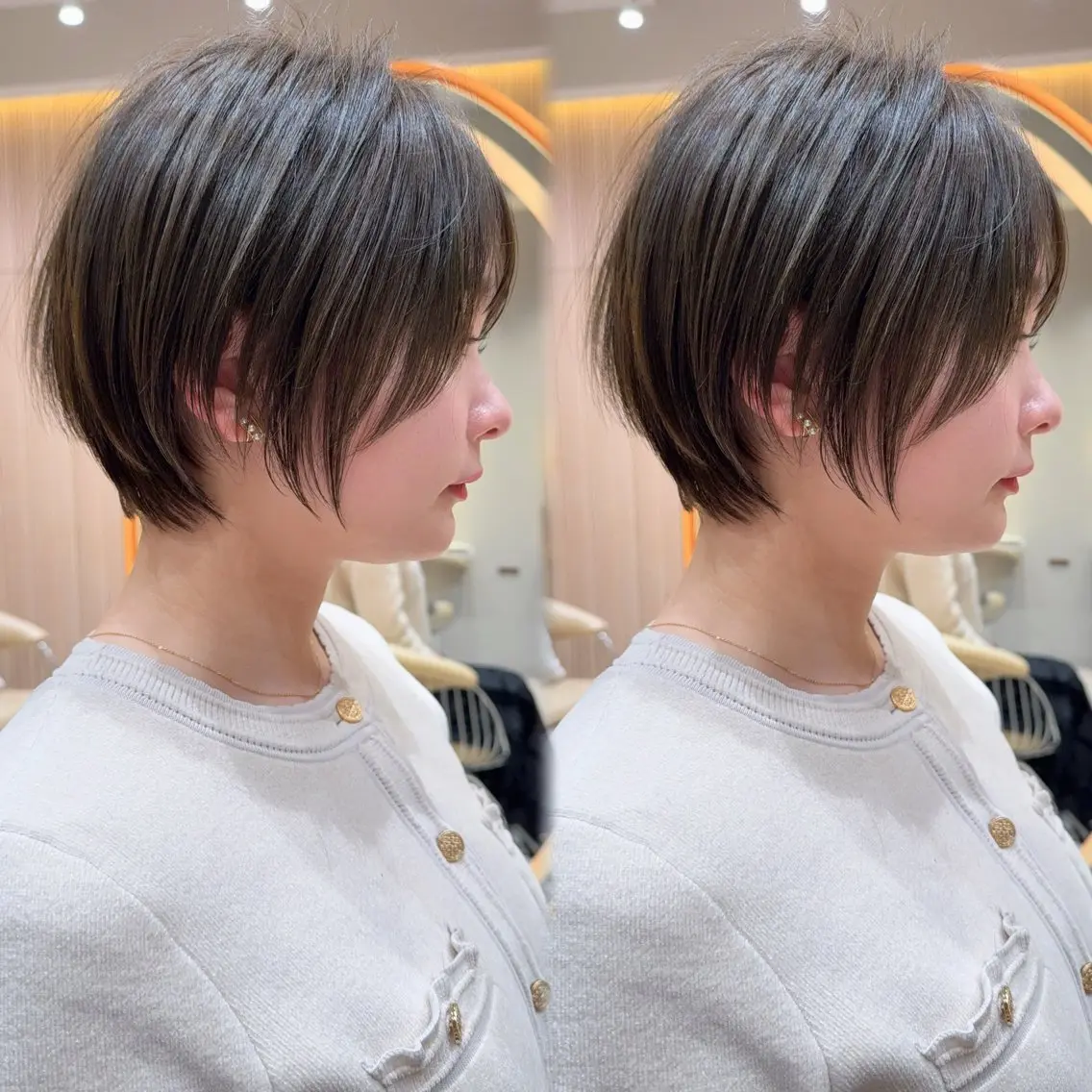 ショート カラー カット ヘアカラー トリートメント 縮毛矯正✨🫧 レイヤー川村利幸のヘアスタイル