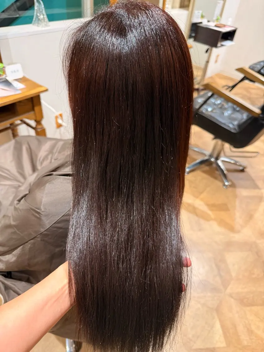 カラー ブラウンカラー レッドカラー ヘアカラー レ ティチャンのヘアスタイル