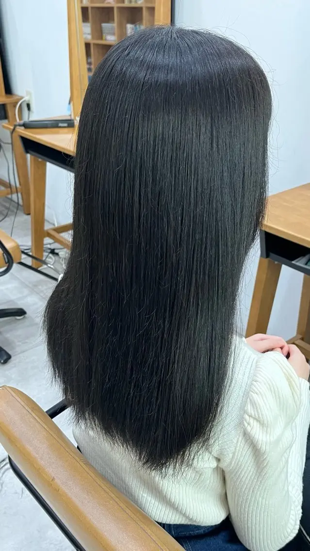 ロング 縮毛矯正 ヘッドスパ 栗原 きえ ／ダメージレスのヘアスタイル