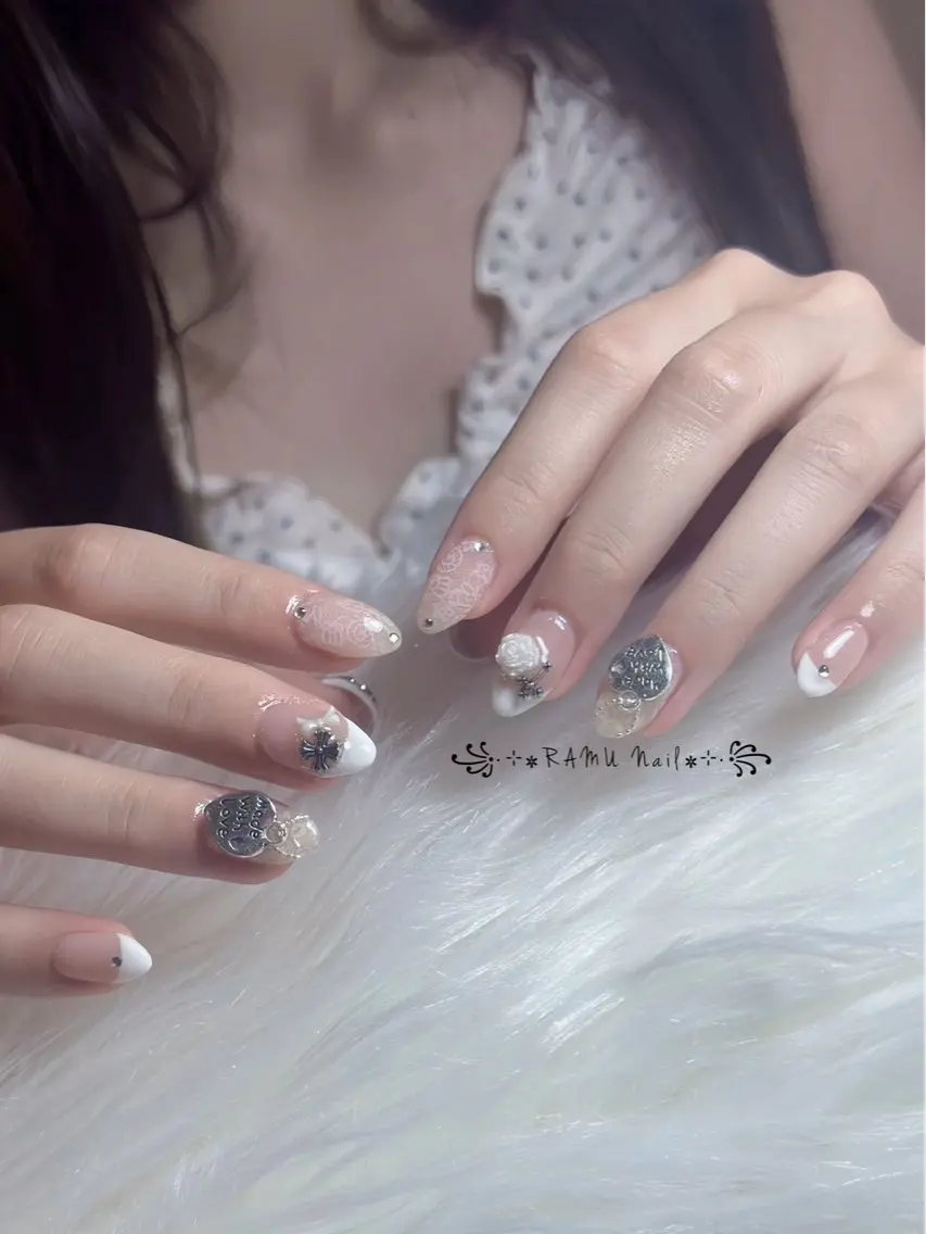 ネイル キラキラネイル マグネットネイル ミラーネイル ピンク 夏ネイル ハンドネイル RAMU Nail 恵比寿店のネイルデザイン