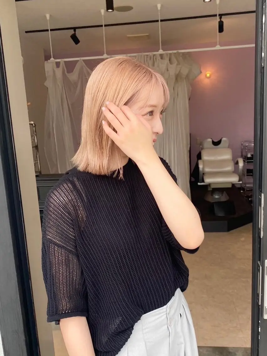 カラー ベージュカラー MATTY azusaのヘアスタイル