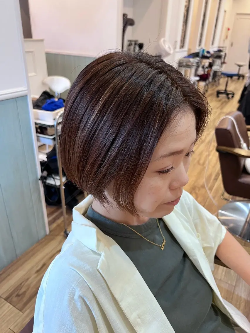 ショート カラー 🐰ハイトーンカラー 畠山 渡🐰のヘアスタイル