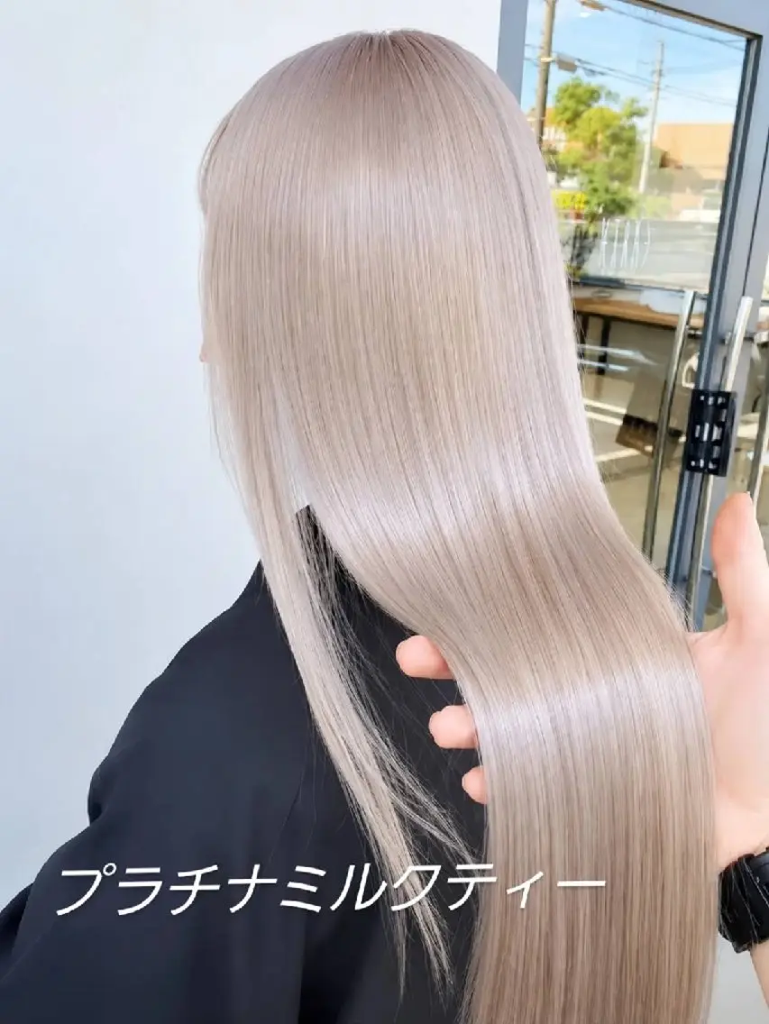 ロング カラー ブリーチ ヘアカラー トリートメント ブリーチカラー/ 美髪矯正/佐伯 駿のヘアスタイル