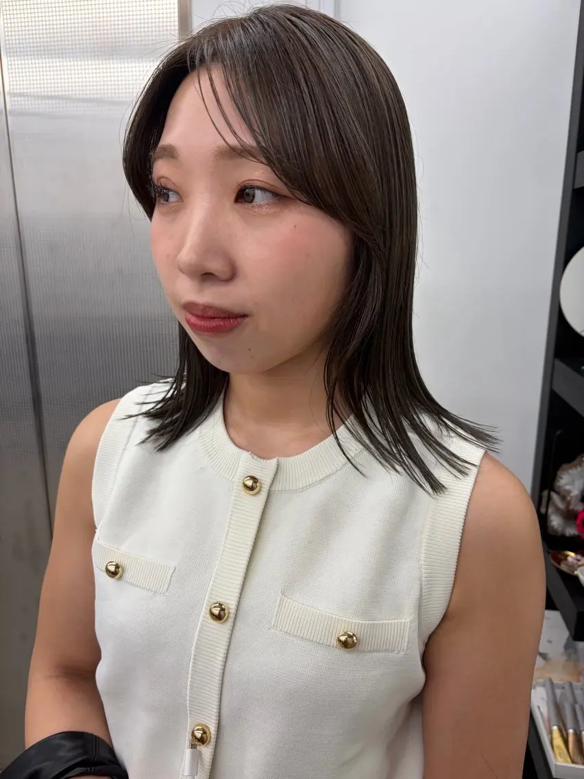 ミディアム カラー カット ヘアカラー Nico☺︎🎀YU レイヤー/カットのヘアスタイル