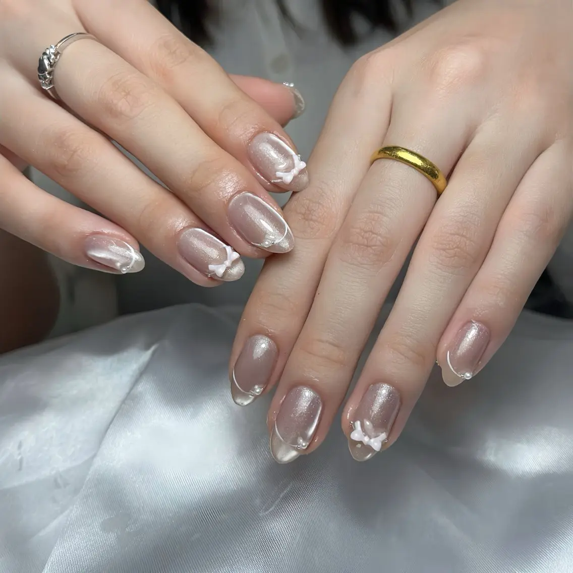 ネイル アートネイル チークネイル ジェルネイル ロングネイル マグネットネイル ハンドネイル Rin Nail 新大久保店のネイルデザイン