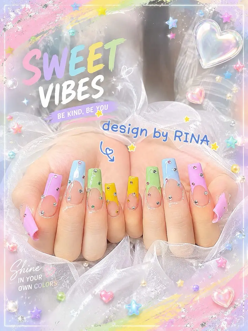 ネイル アートネイル オーロラネイル クリアネイル 長さ出し フレンチネイル ハンドネイル HOT Nail Salonのネイルデザイン