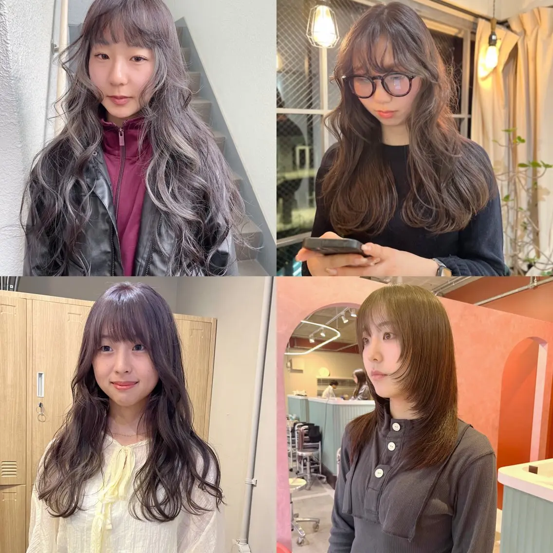 カラー ヘアカラー レイヤーカット🍏 オリーブ/ののかのヘアスタイル