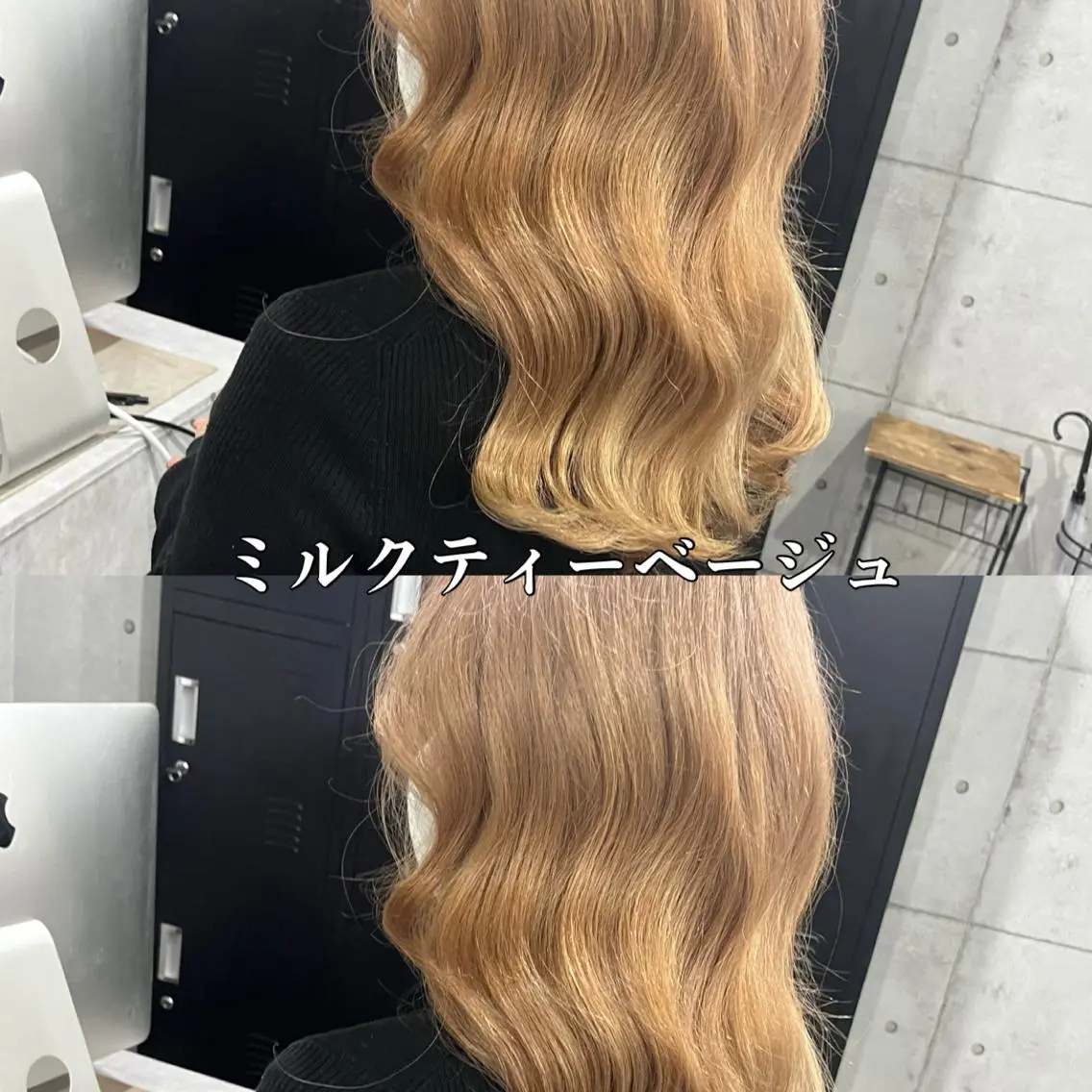 セミロング 🌈カラー特化 ハイトーンけいと🌈のヘアスタイル