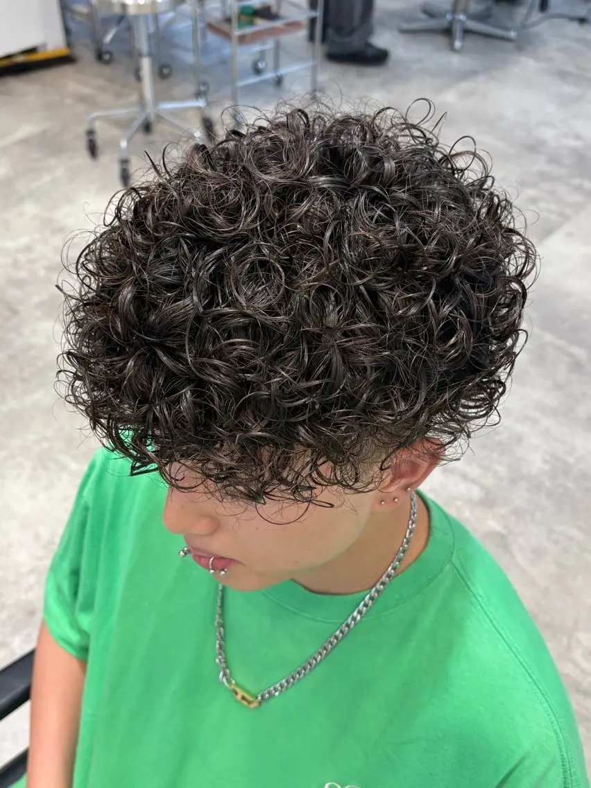パーマ メンズ カット パーマ fifth 武正 琉生のヘアスタイル