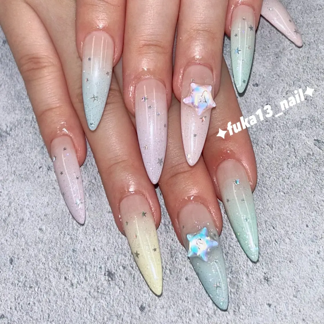ネイル 長さ出し 韓国ネイル 持ち込み パステルネイル スカルプネイル ハンドネイル Nail♡Fuka. /7月予約受付中のネイルデザイン