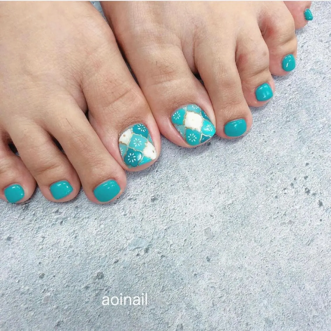 ネイル アートネイル フットネイル 持ち込み NAIL SALON le'anaのネイルデザイン