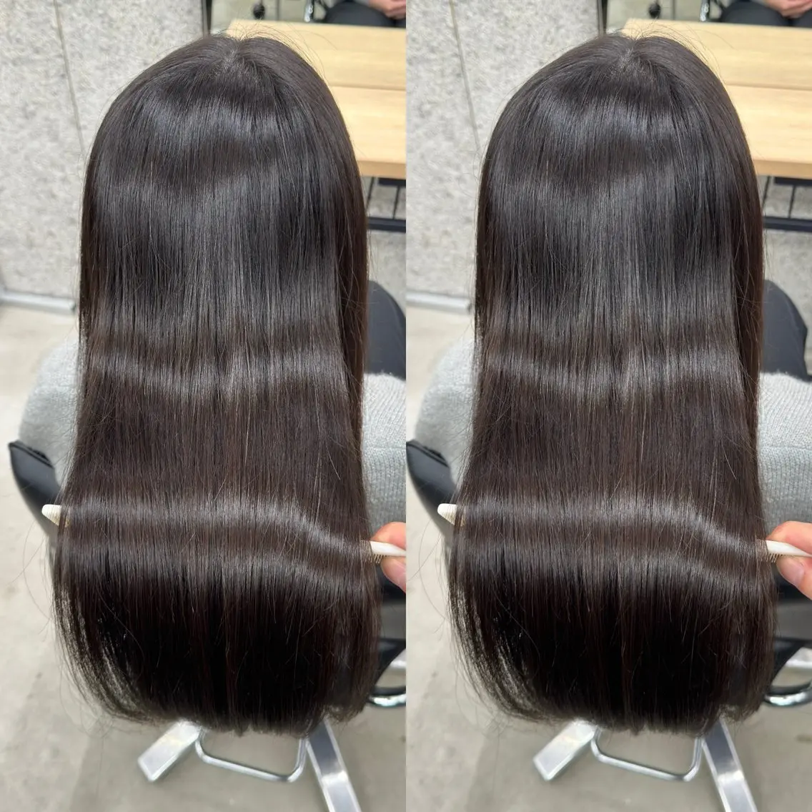 ロング カット 縮毛矯正 トリートメント 髪質改善/浅沼 亮のヘアスタイル