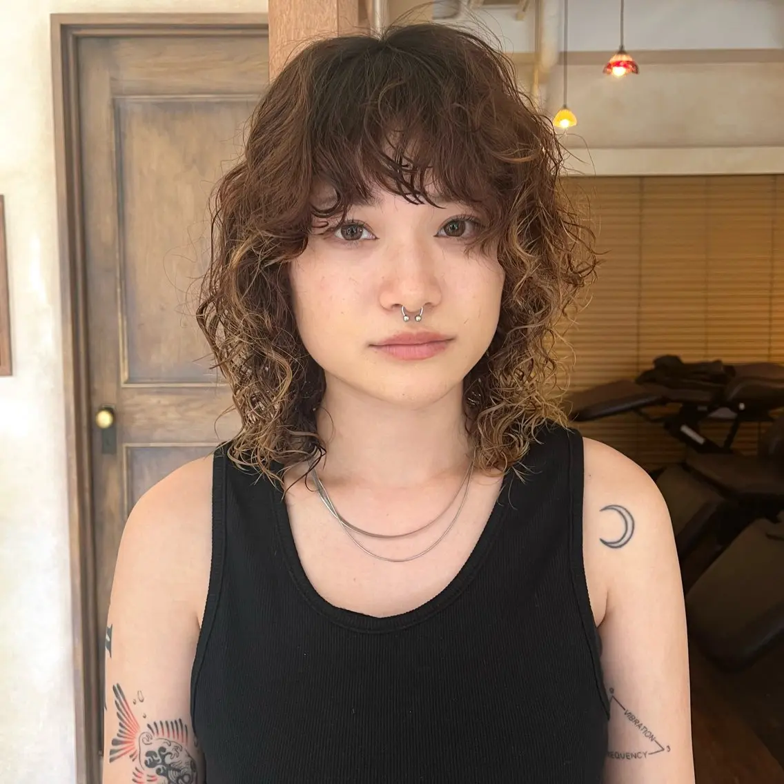 ミディアム カラー パーマ ミディアムパーマ ブリーチ カット パーマ 🌿パーマ/ ナチュラル/蒼真🍃のヘアスタイル