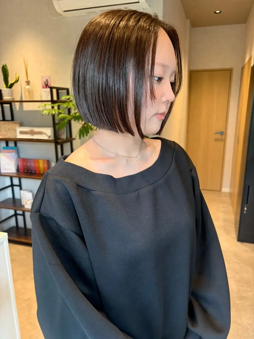 ショート ボブ 縮毛矯正 カット 縮毛矯正 トリートメント 【ボブ/個室サロン】 癒し空間mimuraのヘアスタイル