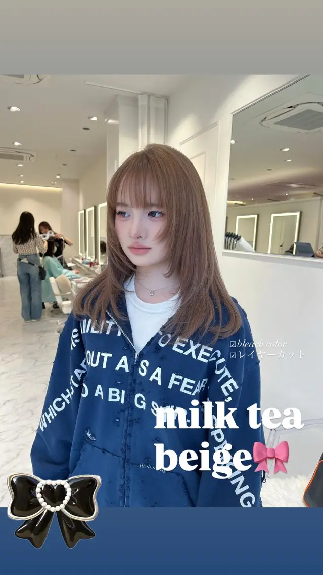 セミロング ヘアカラー ParveMix /石田 佳澄🩶のヘアスタイル