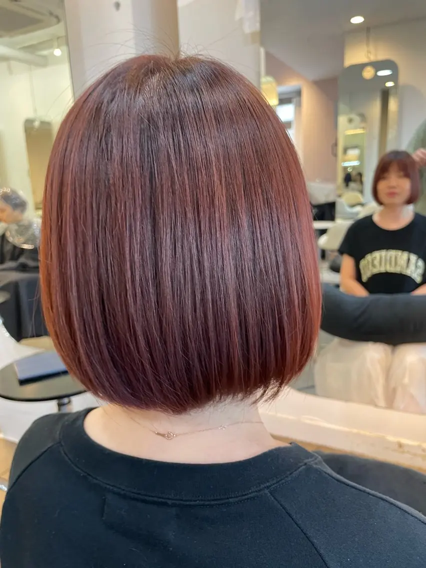 カラー サカウエ 透明感カラー🫧のヘアスタイル